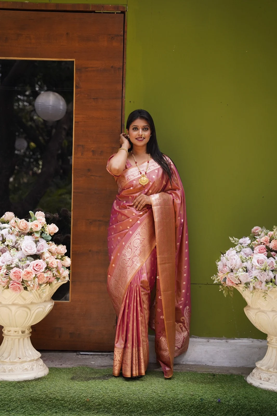 Soft Banarasi Silk Saree - Purple